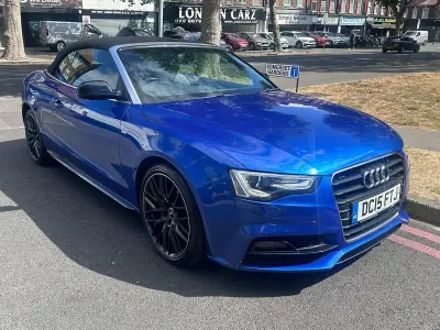 Used Audi A5 Cabriolet S-Line 2015 Blue Cabriolet
