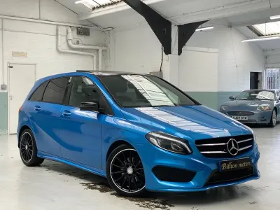 Used Mercedes B200 AMG Line Premium Plus 134 HP (98 kW) 2015 Blue Hatchback