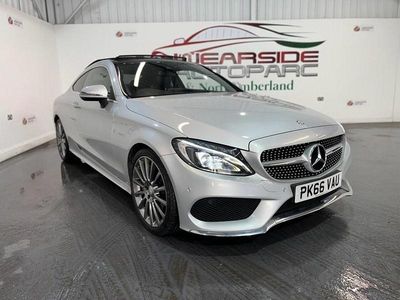 Begagnad Mercedes C250 AMG line 204 HK (150 kW) 2016 Silver Sportkupé