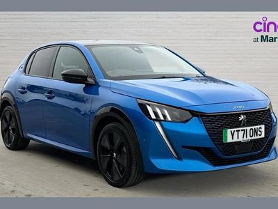 Used Peugeot e-208 Premium 100 kW (136 HP) 2021 Blue Hatchback