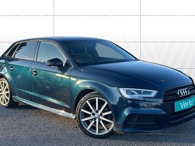 Used Audi A3 Black Edition 150 HP (110 kW) 2019 Blue Sedan