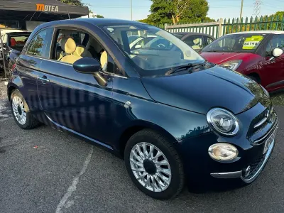 Used Fiat 500 Lounge 69 HP (50 kW) 2015 Blue Hatchback