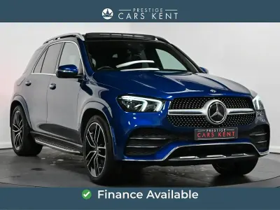 Used Mercedes GLE450 AMG AMG line 367 HP (269 kW) 2020 Blue SUV