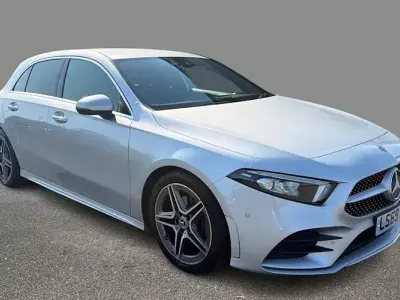 Used Mercedes A200 AMG Line Premium 163 HP (119 kW) 2019 Silver Hatchback