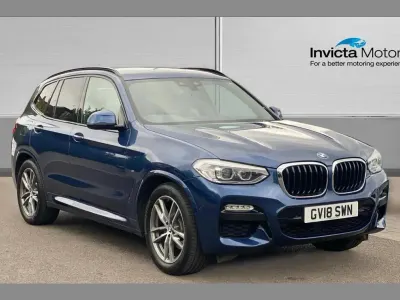 Used BMW X3 M Sport 184 HP (135 kW) 2018 Blue SUV