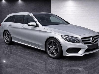 Begagnad Mercedes C220 AMG Line Premium 170 HK (125 kW) 2014 Silver Kombi