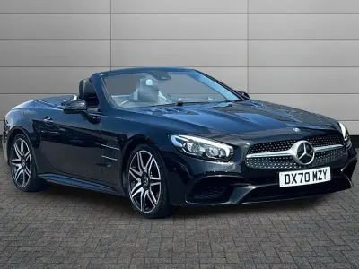 Used Mercedes SL500 Premium 449 HP (330 kW) 2020 Obsidian black Cabriolet