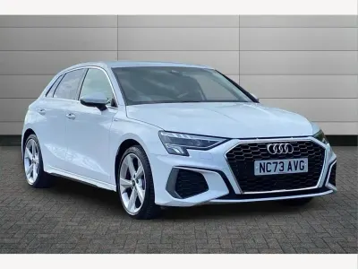 Used Audi A3 S-Line 110 HP (80 kW) 2024 White Hatchback