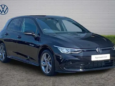 Used VW Golf VIII R-line 130 HP (95 kW) 2021 Black Hatchback