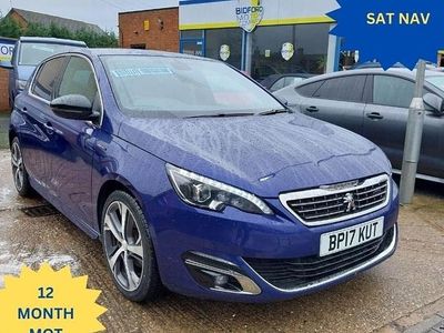 Used Peugeot 308 GT-line 120 HP (88 kW) 2017 Blue Hatchback
