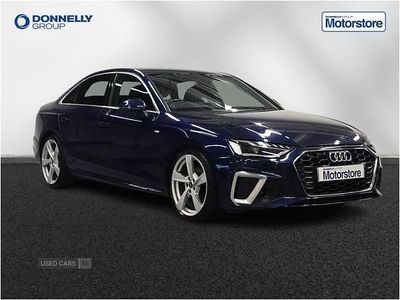 Used Audi A4 S-Line 163 HP (119 kW) 2022 Blue Sedan