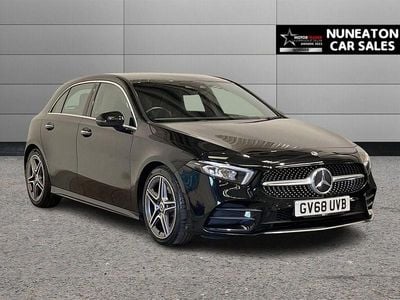 Used Mercedes A250 AMG line 224 HP (164 kW) 2019 Black Hatchback