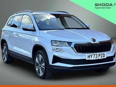 Used Skoda Karoq SE Drive 113 HP (83 kW) 2023 Moon white metallic SUV