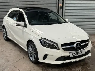 Used Mercedes A200 Sport Edition 135 HP (99 kW) 2018 White Hatchback