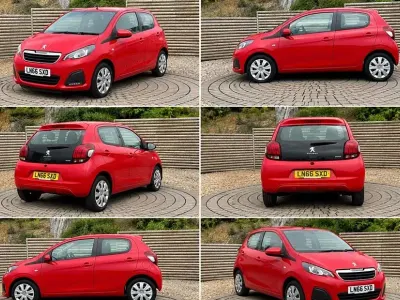 Used Peugeot 108 Active 68 HP (50 kW) 2017 Red Hatchback