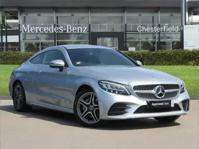 Used Mercedes C200 AMG line 180 HP (132 kW) 2023 Silver Coupe