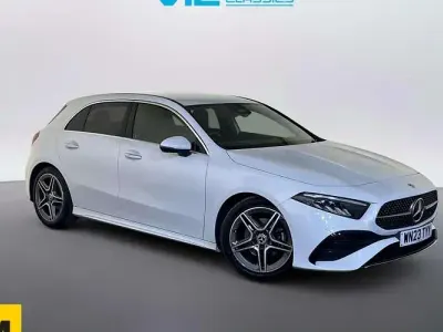 Used Mercedes A180 AMG Line Premium 150 HP (110 kW) 2023 White Hatchback