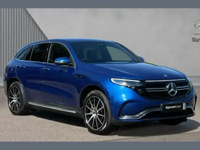 Used Mercedes EQC400 AMG line 300 kW (408 HP) 2023 Spectral blue metallic SUV