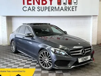 Used Mercedes C220 AMG line 170 HP (125 kW) 2016 Grey Sedan