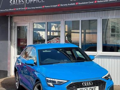 Used Audi A3 Sportback S-Line 2021 Blue Hatchback