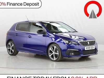 Used Peugeot 308 GT-line 130 HP (95 kW) 2019 Blue Hatchback
