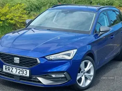 Usata Seat Leon FR 150 CV (110 kW) 2020 Blu Station wagon