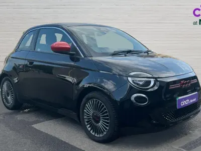 Used Fiat 500e Red 69 kW (95 HP) 2022 Black Hatchback