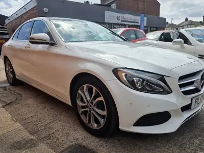 Used Mercedes C220 Premium 2017 White Sedan
