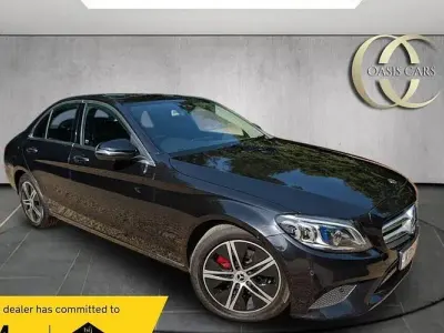 Used Mercedes C220 Premium Plus 194 HP (142 kW) 2019 Blue Sedan