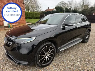 Käytetty Mercedes EQC400 AMG line 300 kW (408 HP) 2021 Musta Katumaasturi