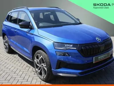 Used Skoda Karoq SportLine 150 HP (110 kW) 2025 Blue SUV