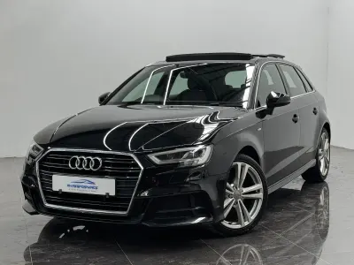 Used Audi A3 Sportback S-Line 150 HP (110 kW) 2018 Black Hatchback