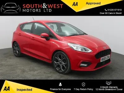 Begagnad Ford Fiesta ST-Line 100 HK (73 kW) 2019 Röd Halvkombi