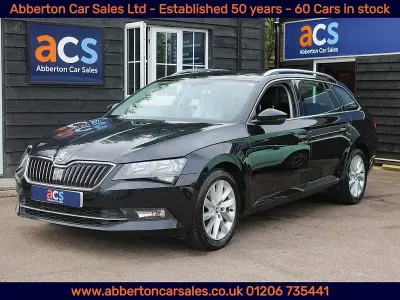 Used Skoda Superb SE Technology 147 HP (108 kW) 2017 Black Estate