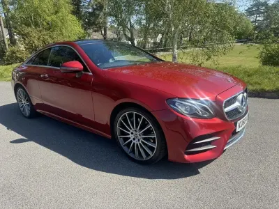 Used Mercedes E220 AMG line 2018 Red Coupe