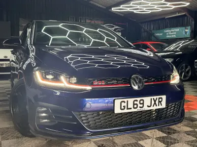 Used VW Golf VII GTI 245 HP (180 kW) 2019 Blue Hatchback