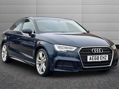 Used Audi A3 S-Line 150 HP (110 kW) 2019 Cosmos blue Sedan