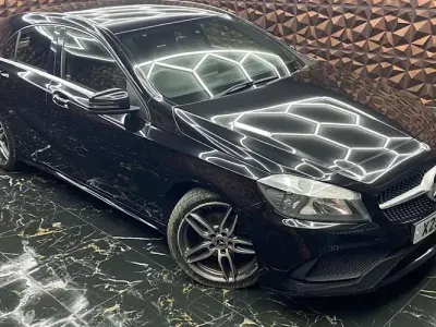 Used Mercedes A200 AMG line 136 HP (100 kW) 2017 Black Hatchback