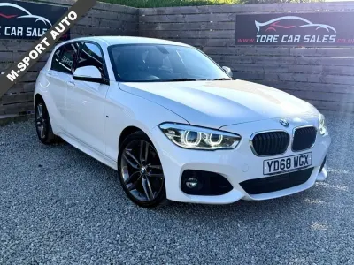Używany BMW 118 M Sport 136 KM (100 kW) 2018 Biały Hatchback