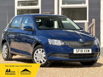 Used Skoda Fabia 60 HP (44 kW) 2018 Blue Hatchback