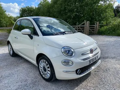 Used Fiat 500 Lounge 69 HP (50 kW) 2016 White Hatchback