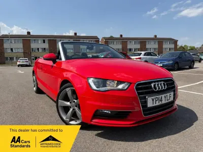 Used Audi A3 Cabriolet Sport 150 HP (110 kW) 2014 Red Cabriolet