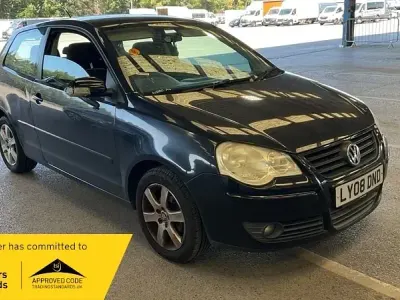 Used VW Polo Match 70 HP (51 kW) 2008 Black Hatchback