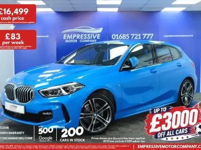 Used BMW 118 M Sport 140 HP (102 kW) 2020 Blue Hatchback