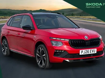 Used Skoda Kamiq Monte Carlo 150 HP (110 kW) 2026 Velvet red metallic SUV