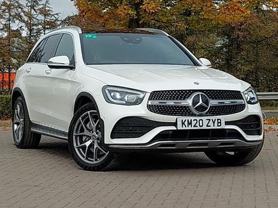 White Used 2020 Mercedes GLC300 AMG Line Premium SUV | £31,498 (Fair price)