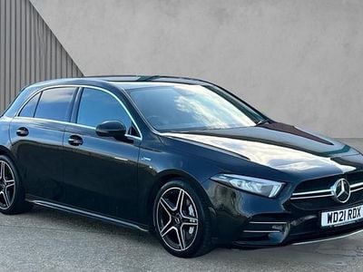 Used Mercedes A35 AMG Executive 306 HP (225 kW) 2021 Cosmos black metallic Hatchback
