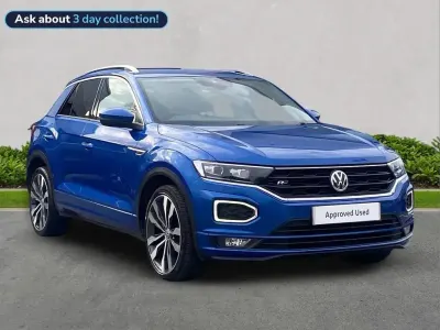 Used VW T-Roc R-line 115 HP (84 kW) 2018 Blue SUV