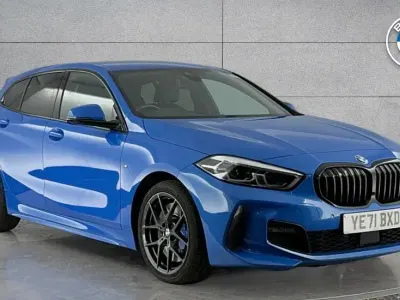 Used BMW 118 M Sport 136 HP (100 kW) 2021 Blue Hatchback