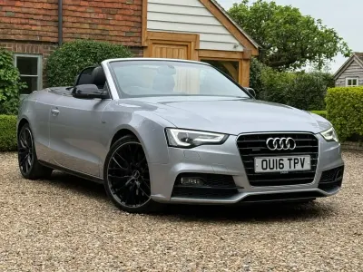 Used Audi A5 Cabriolet S-Line 245 HP (180 kW) 2016 Silver Cabriolet